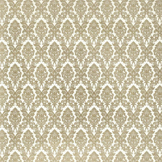 Gold Brocade Print Italian Paper ~ Tassotti 